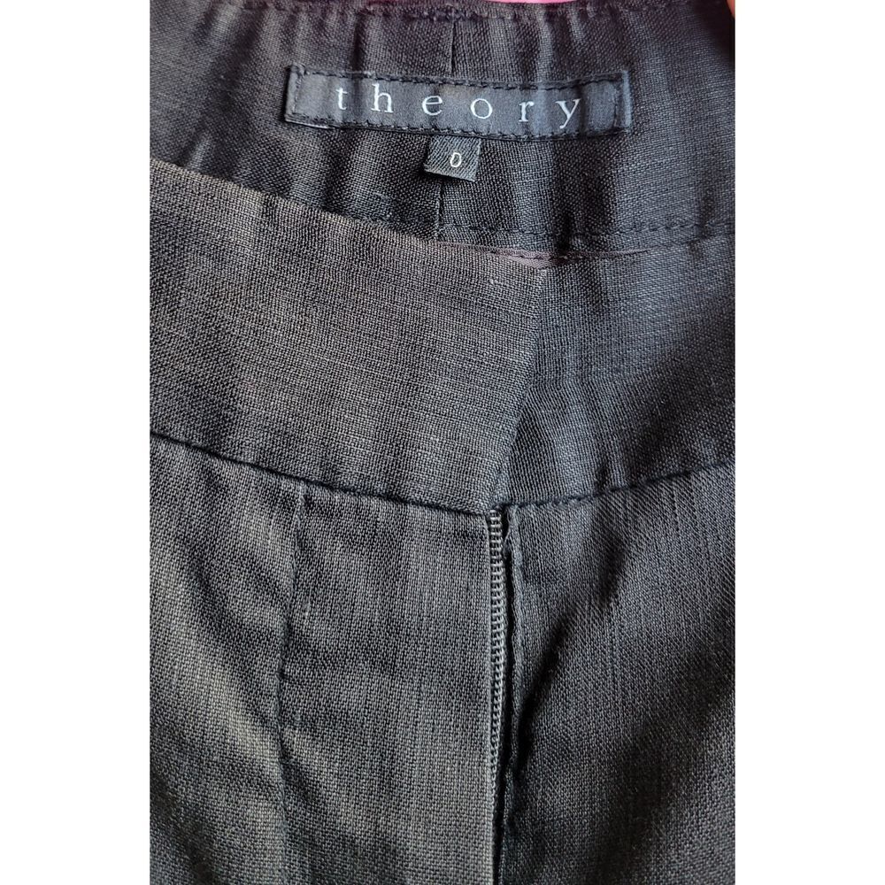 Theory Lowrise Wide Boot Black Pants - image 3